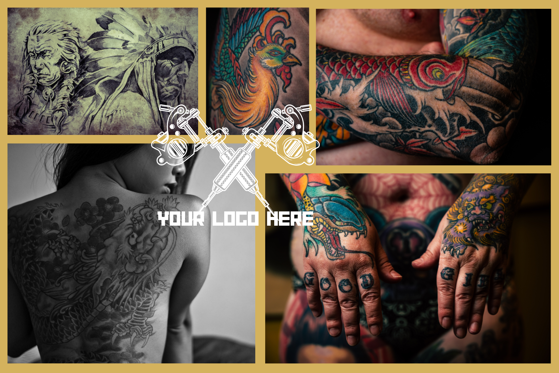 tattoo collage
